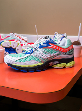 代购Saucony ProGrid Omni 9 Water Ice夏日风味吉米透气彩色跑鞋