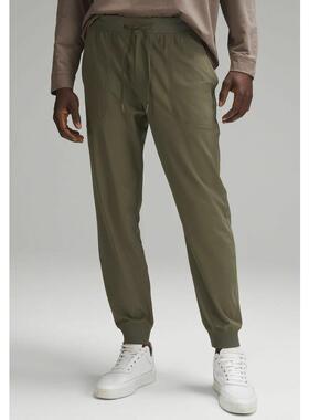 代购lululemon/露露乐蒙军绿色 Urban Outdoor 运动束脚快干休闲