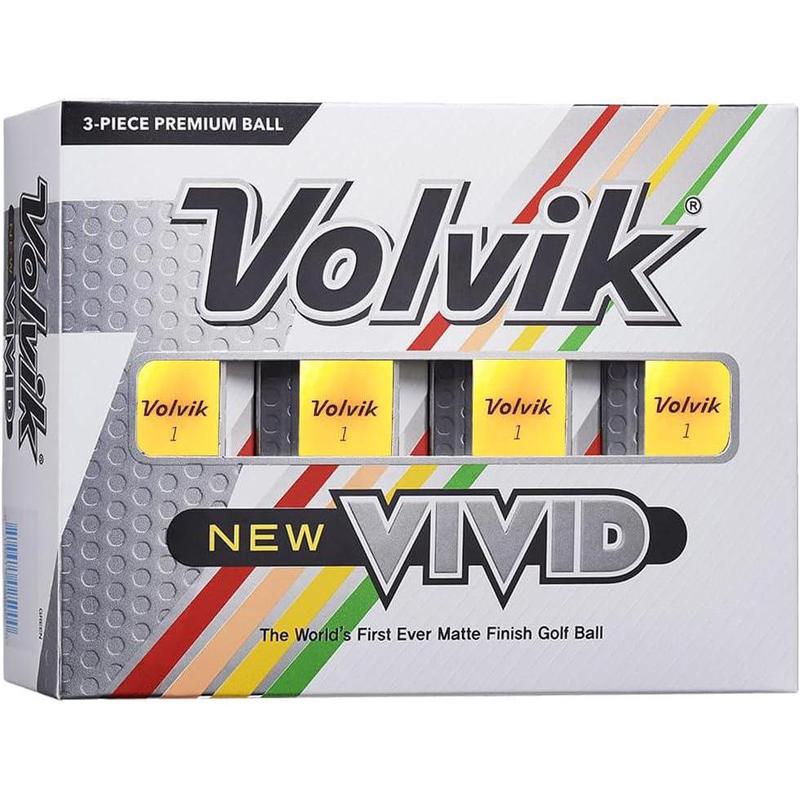 代购Volvik高尔夫球低驱动旋转高弹道增加距离增强可见性