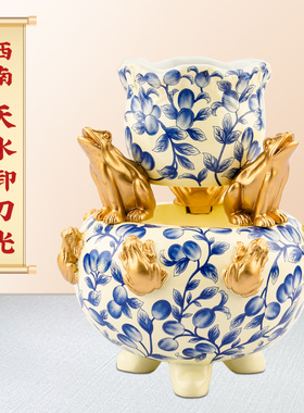 正品原装2026马年李居明吉祥物西南天水卸刀光摆件七赤位客厅摆设