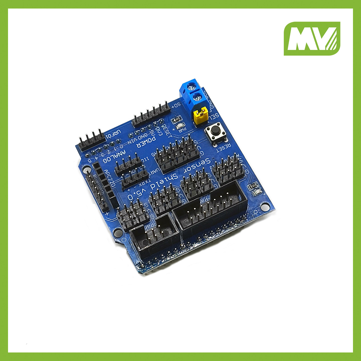 Arduino UNO R3传感器扩展板V5智能小车驱动板sensor shield v5.0