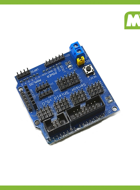 Arduino UNO R3传感器扩展板V5智能小车驱动板sensor shield v5.0