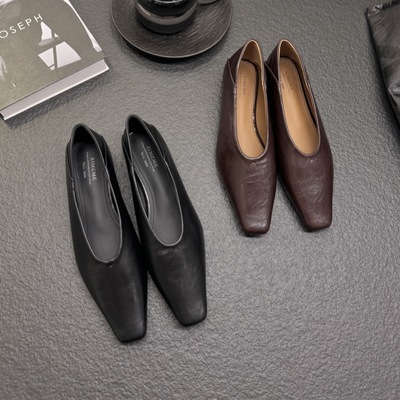 一脚蹬方头气质浅口单鞋