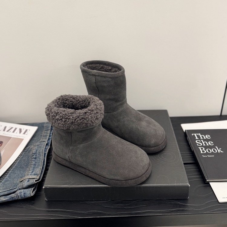 保暖~冬季磨砂皮时尚雪地靴