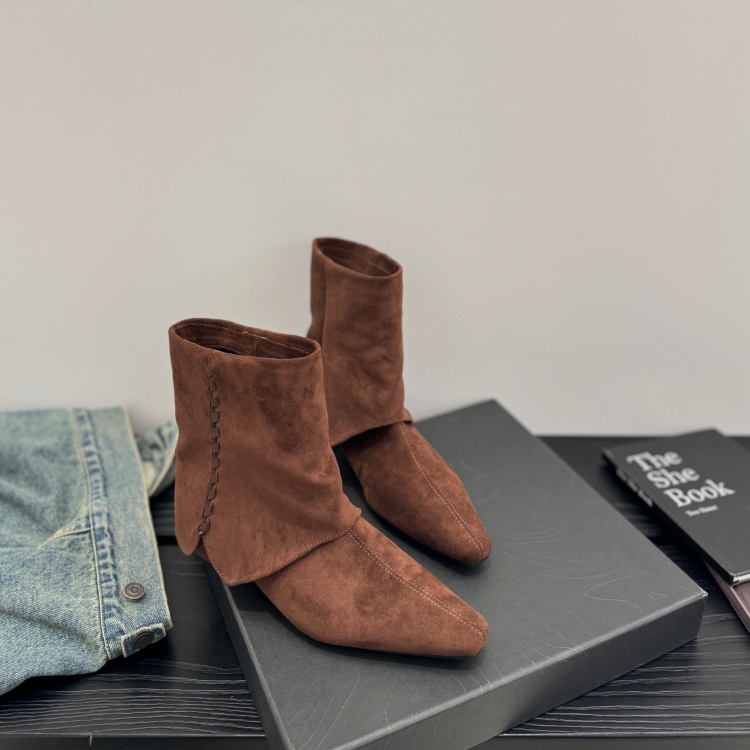 韩版内增高双层西部酷靴