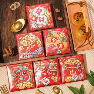 新年红包创意个性春节压岁可爱2026新款卡通通用利是混装红包袋