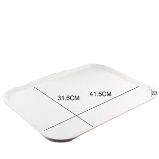 盘子塑料托盘大号pp18寸大中小号长方形塑料彩色快餐店餐盘家用