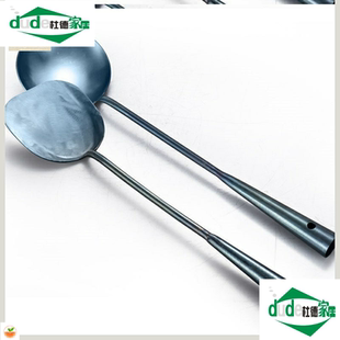 手工锻打锻打打铁汤勺铁匠锅铲生铁锅家用铁铲子炒菜老式手工老式