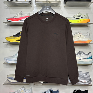 2026春季款李宁卫衣男健身系列透气舒适套头圆领运动上衣AWDW065