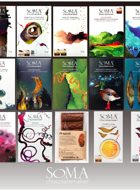 加拿大进口Soma金奖黑巧克力牛奶覆盆子白巧朗姆无糖情人节礼物