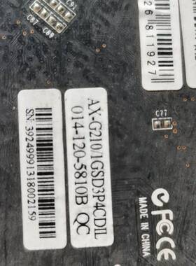 可维修拆机Nvidia gt 210 1g d3显卡，功能完好