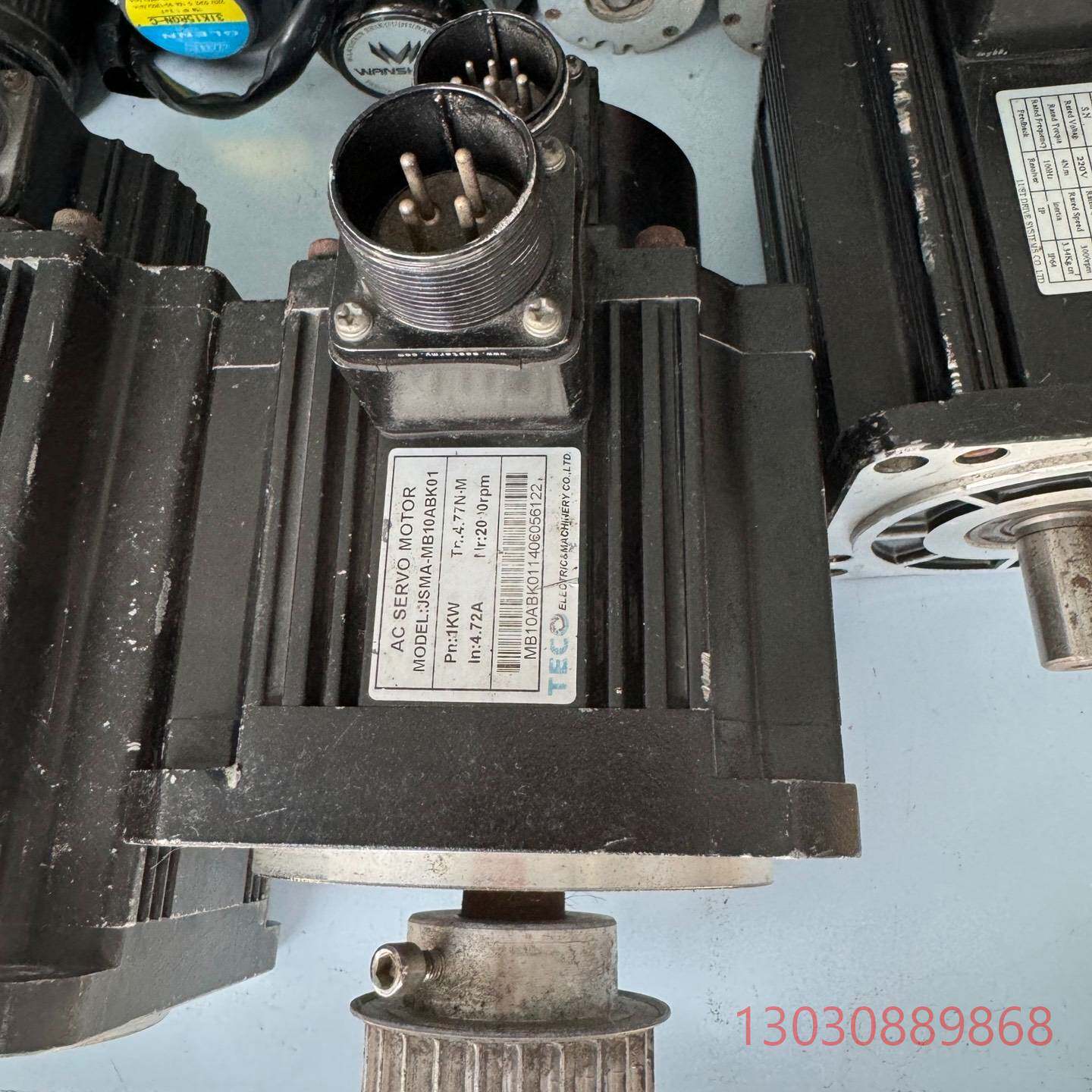 可维修#电机 东元伺服电机 型号JSMA-MB10ABK01