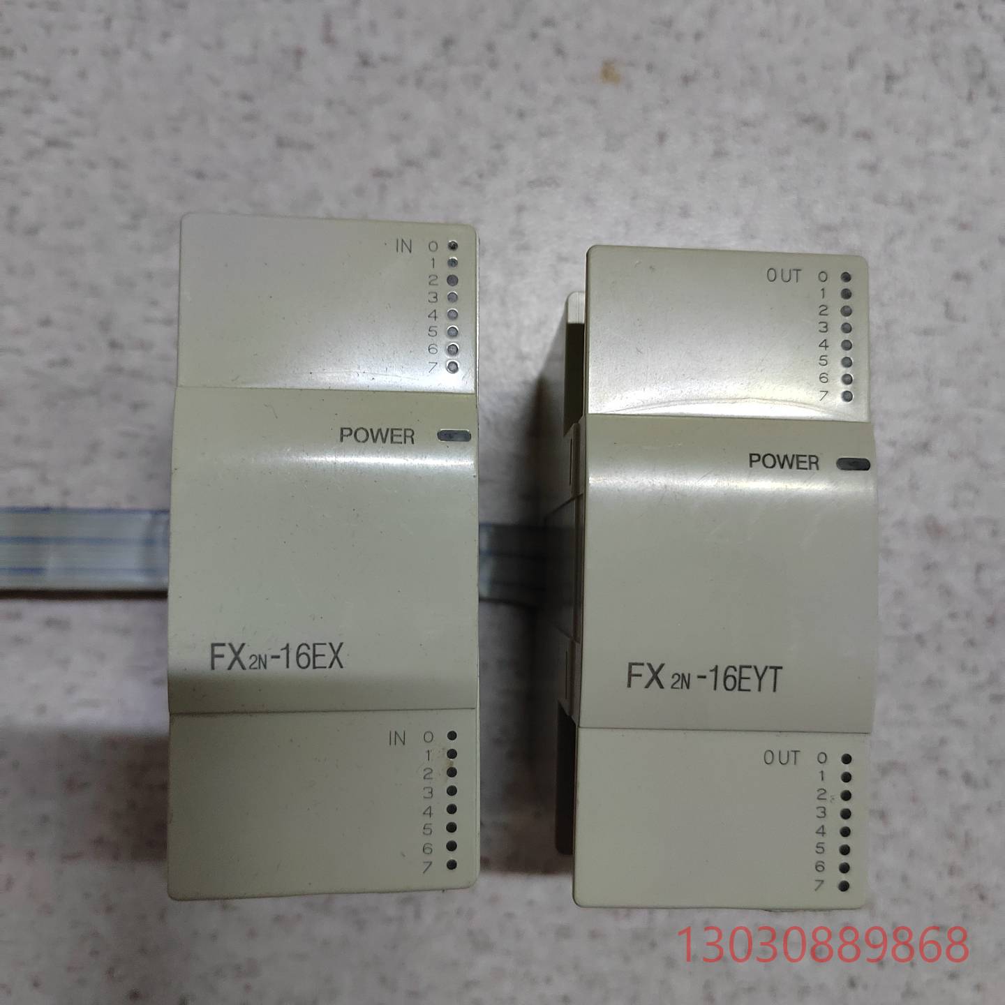 可维修三菱模块FX2N-16EX FX2N-16EYT各一个，如图