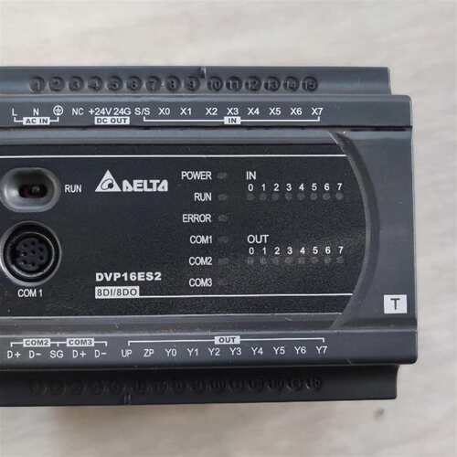 可维修台达PLC DVP16ES200T成色实物图，功能议价