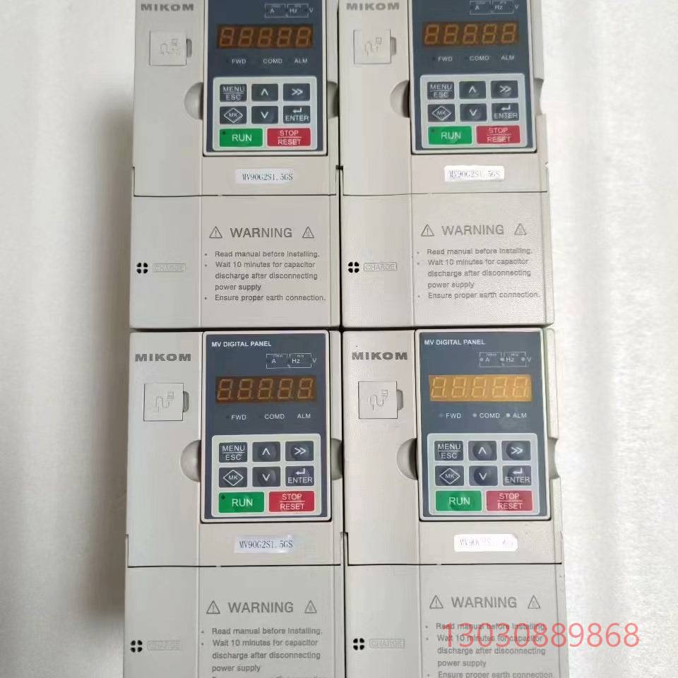 可维修MIKOM麦科变频器，型号MV90G-2S1.5GS-1B