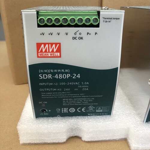 可维修SDR-480P-24台湾明纬导轨电源  24V20A议价