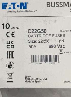 可维修C22G50 EATON BUSSMANN进口熔断器保险丝5