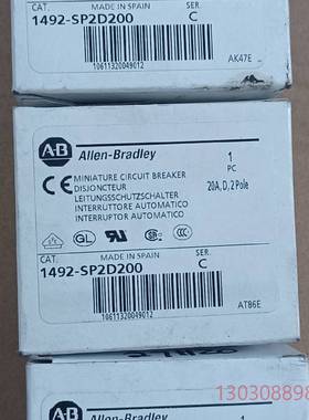 可维修全新AB罗克韦尔AB1492-SP2D200   断路器，