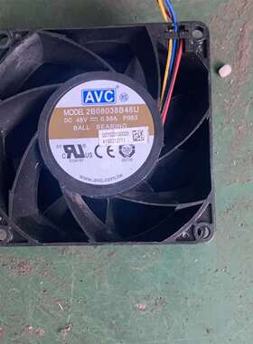 可维修原装AVC 2B08038B48U 8cm 8038 48V议价