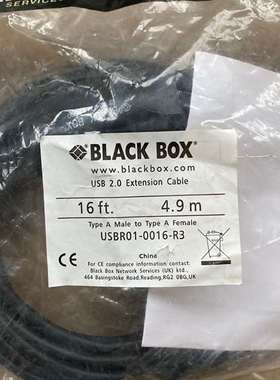 可维修BLACK BOX线缆USB转接口全新带包装USBR01-0