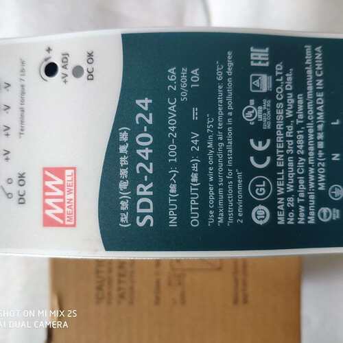 可维修台湾明纬SDR-240-24开关电源240W24V10A议价