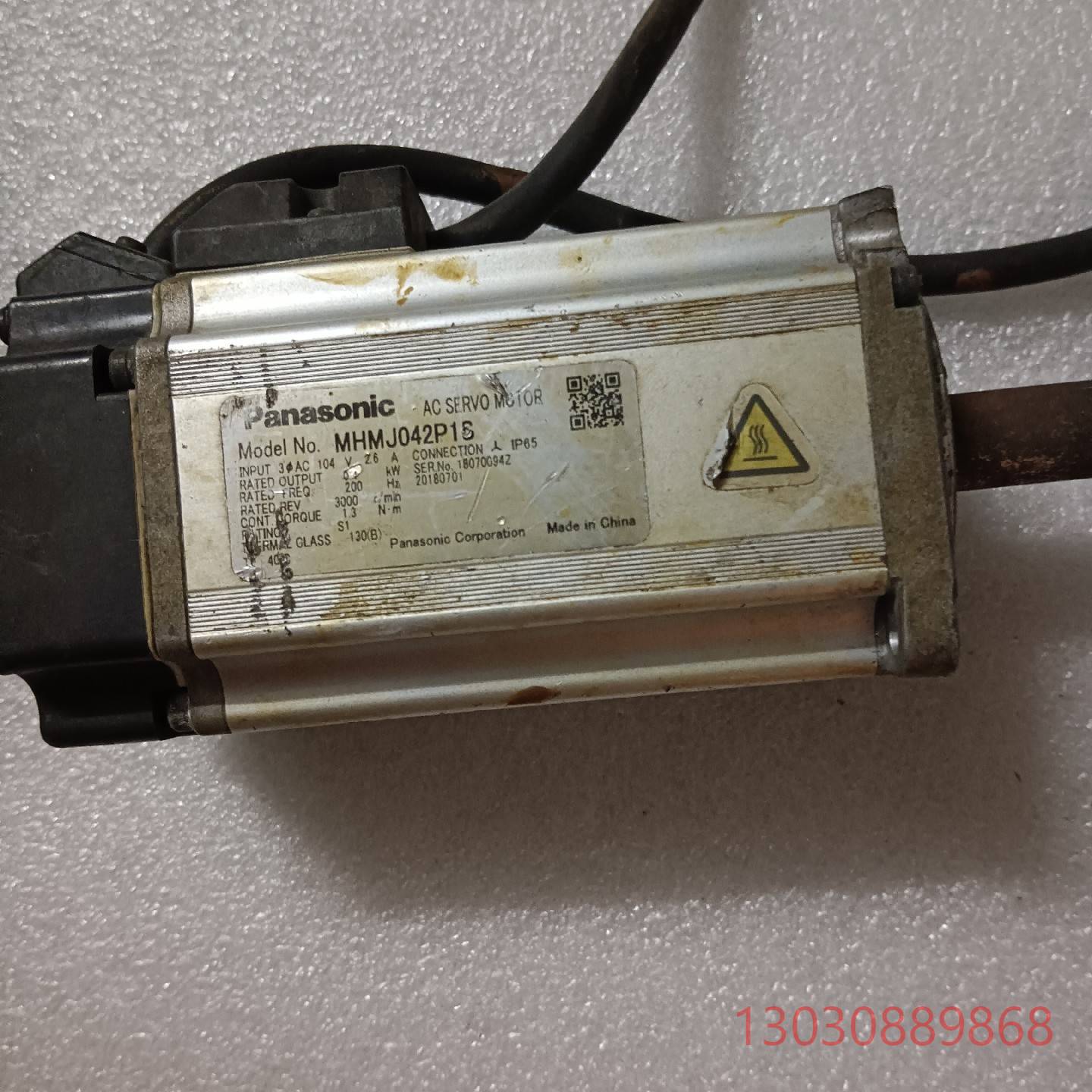 拆机伺服电机成色好，MHMJ042P1S  200元议价