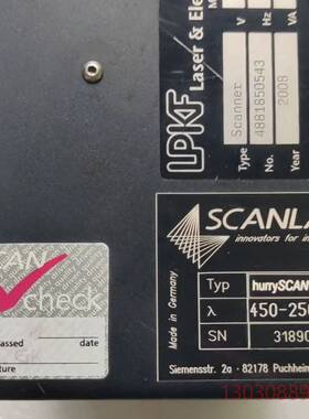 可维修议价 拆机德国SCANLAB施肯拉hurrySCANN Ⅱ