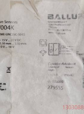 可维修巴鲁夫 BAW004k 模拟量传感器