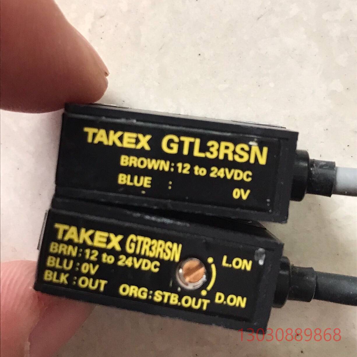 可维修TAKEX竹中GTL3RSN/GTR3RSN对射传感器一对，