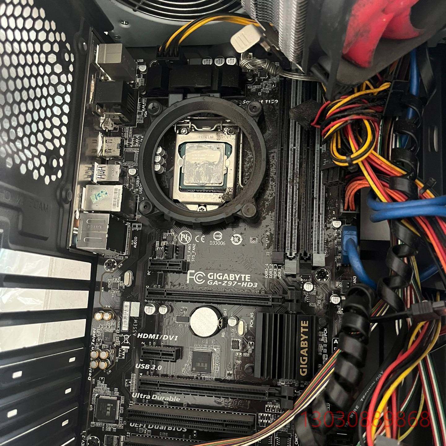 可维修CPU：i7-4790，加Gigabyte Z97主板，加3