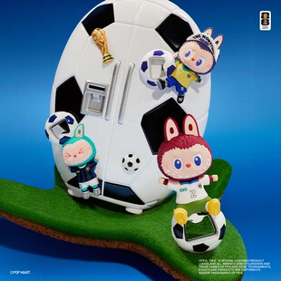 泡泡玛特拉布布THE MONSTERS × FIFA开瓶器冰箱贴盲盒世界杯礼物
