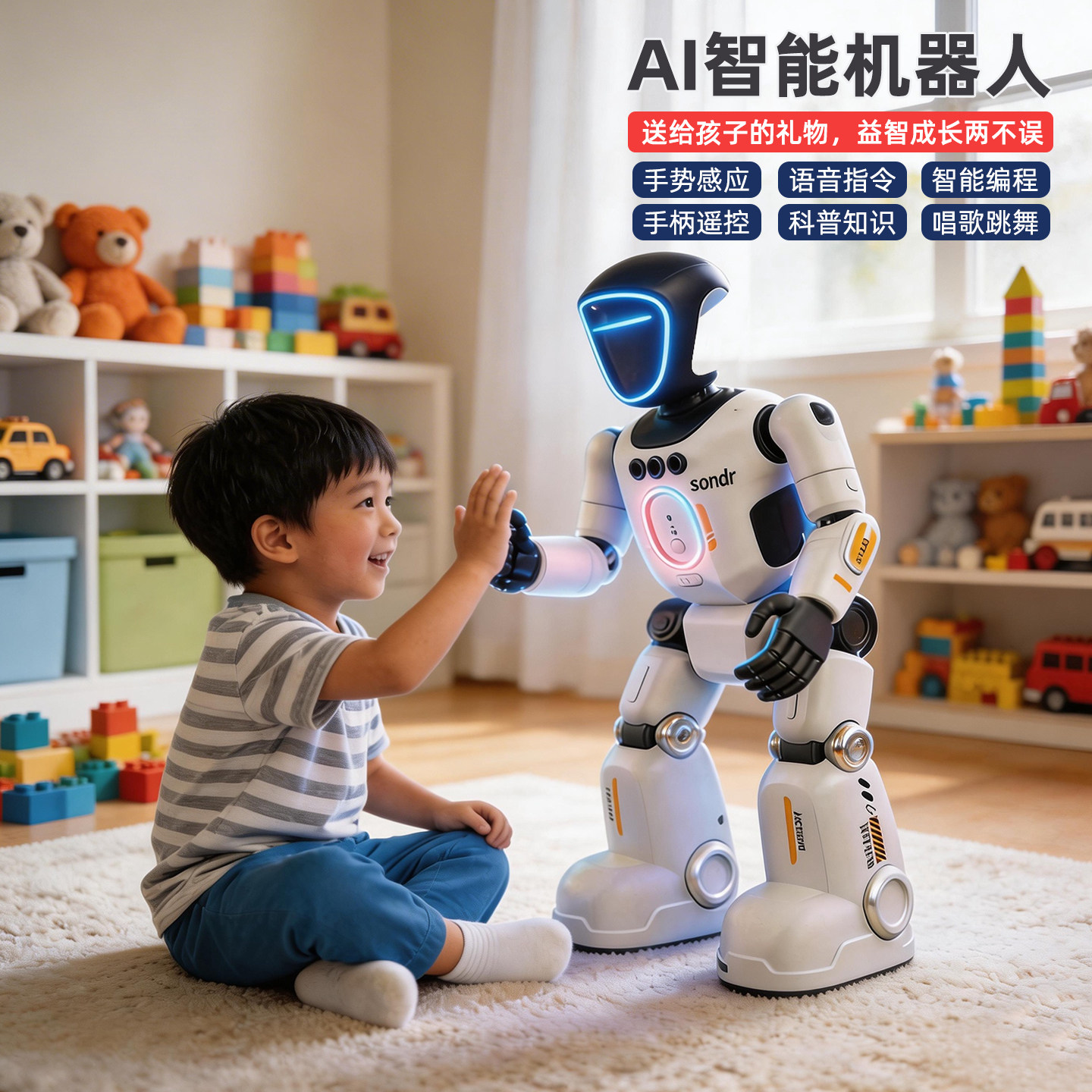 AI智能机器人2026新款玩具男孩3到6岁7儿童5生日礼物9男童8小学生
