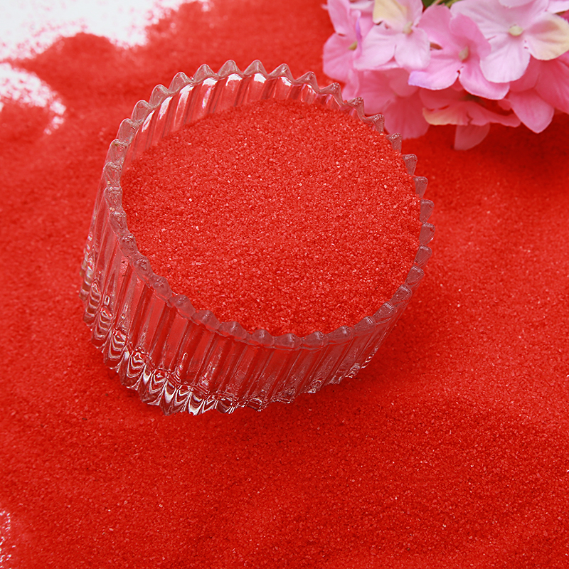 500克红色细沙子奠基彩砂DIY造景沙装饰沙灭烟沙彩沙石英砂粗砂