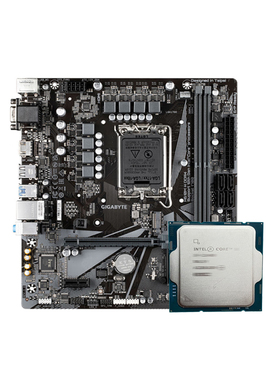 英特尔i3 12100F/12100散片选配华擎华硕B660M H610M CPU主板套装