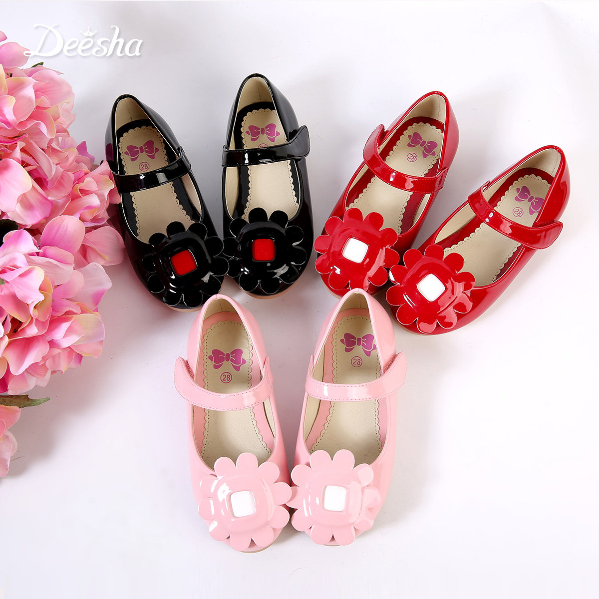 Chaussures enfants en PU suture de voiture pour printemps - Ref 1029542 Image 1