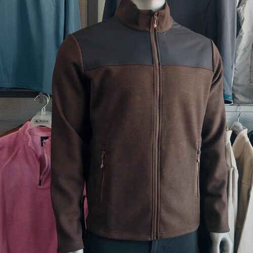 牧高笛户外25秋新款男女款防风保暖立领休闲抓绒衣外套ZM25311017 - 封面