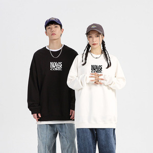 NOWSCORE 简约Logo趣味字母印花宽松圆领卫衣 男女同款