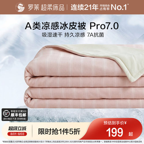 罗莱家纺A类抗菌可水洗冰皮被