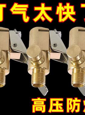 车载充气泵转换头美式螺纹气嘴拧入式按压延长配件打气管防锈耐用