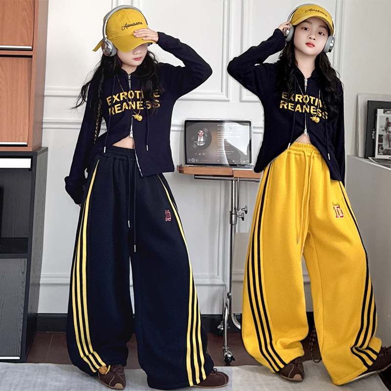 网红女童爵士舞演出服秋冬儿童