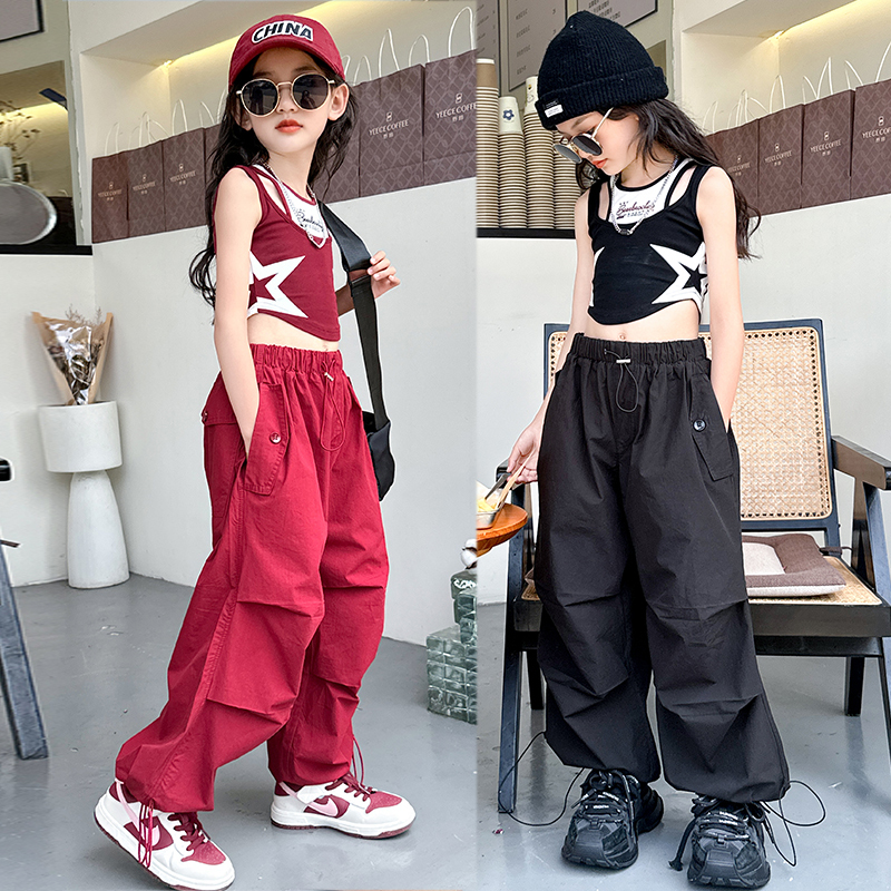 偶搭熊女童网红爵士套装童装