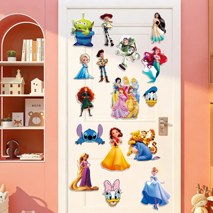 迪士尼游轮磁吸门贴装饰画入户门仪式感布置卡通可爱小礼物冰箱贴
