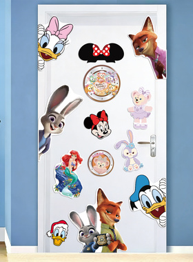 迪士尼邮轮磁吸小礼物入户门疯狂动物城贴纸仪式感冰箱贴装饰定制