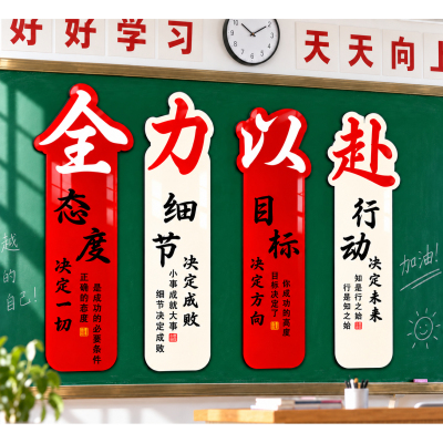 高三搬楼升楼班级布置教室磁吸贴
