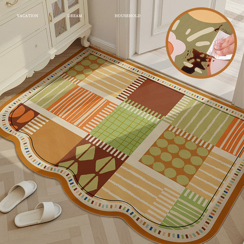 入户门垫进门脚垫2025新款家用门口耐脏防滑pvc免洗皮革玄关地毯