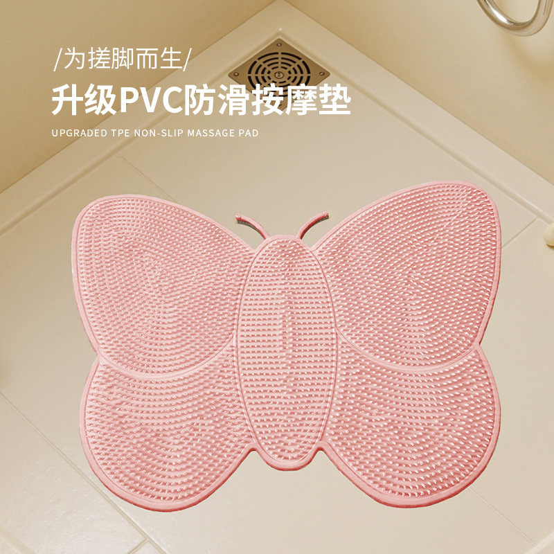 搓脚神器浴室搓脚垫防滑沥水按摩脚垫家用卫生间洗澡防摔吸盘地垫