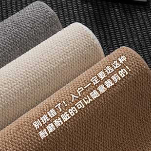 菠萝纹入户门地垫进门口玄关纯色地毯轻奢高级感客厅防滑耐磨脚垫