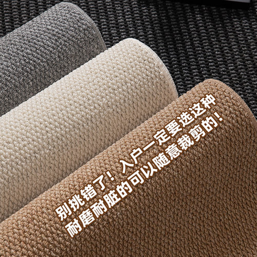 菠萝纹入户门地垫进门口玄关纯色地毯轻奢高级感客厅防滑耐磨脚垫