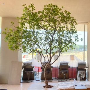 饰大型绿植假树 马醉木仿真树植物造景橱窗景观室内吊钟仿生绿植装