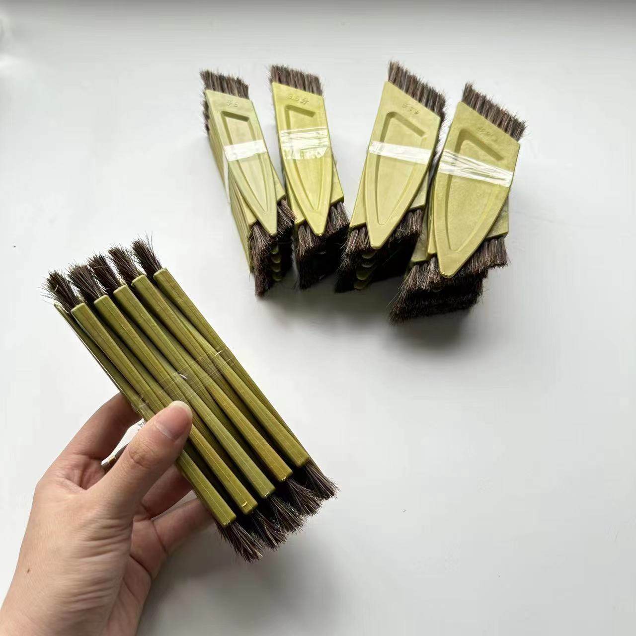 胶柄猪毛马毛胶水刷鞋面胶刷工业涂胶刷鞋厂排刷自动刷子硬毛软毛